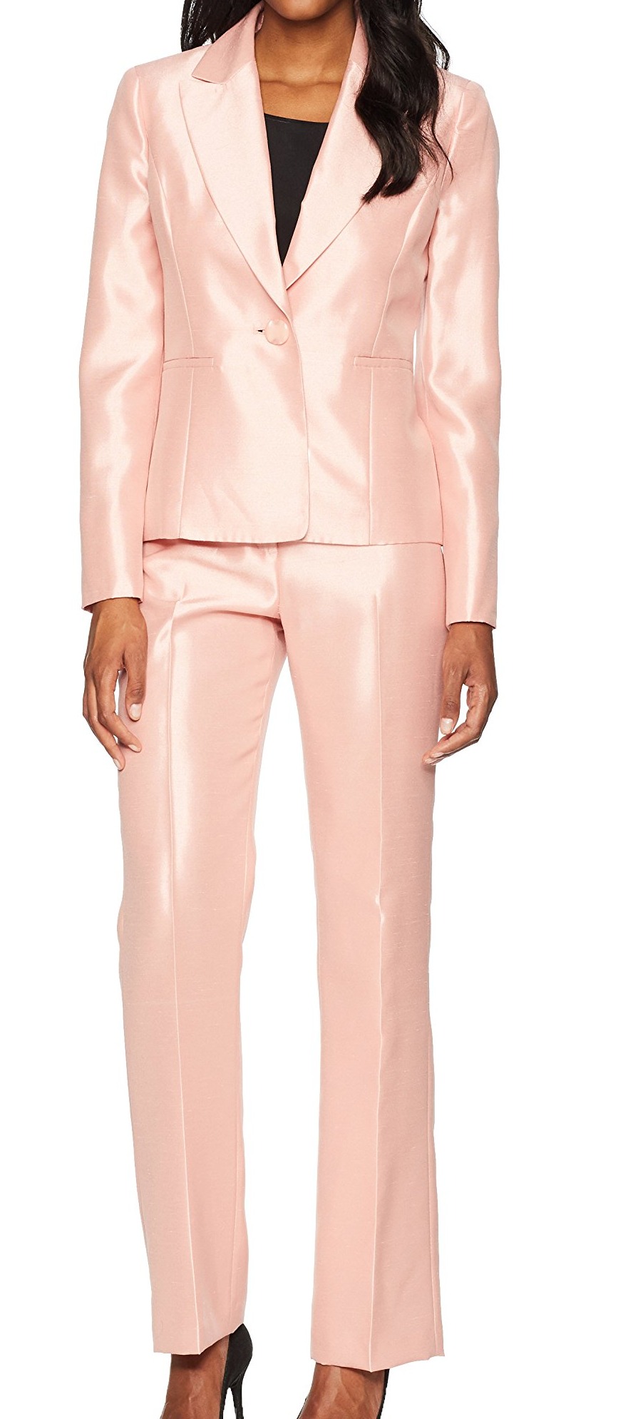 blush pantsuit