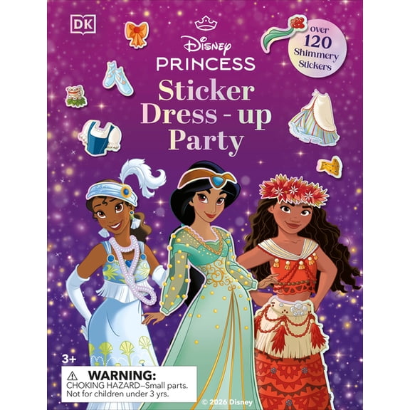 Disney Princess Sticker Dress Up Party, (Paperback)