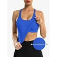 thumbnail image 5 of ANFERRY Women's Ribbed Workout Tank Tops with Built in Bra Racerback Athletic Top, 5 of 8