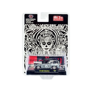 1973 GMC Jimmy Sierra Black with Graphics Limited Edition to 8250 pieces Worldwide 1/64 Diecast Model Car by M2 Machines