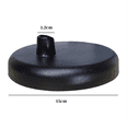 thumbnail image 3 of Table Lamp Universal Base Clip Table Lamp Round Base Plate Swing Arm Table Lamp Accessories Black, 3 of 6