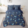 thumbnail image 2 of Homewish Animal Dinosaur Twin Bedding Sets 7-Piece for Teens Boys Girls,Kawaii Woodland Dino Bedding Comforter Set Microfiber,Cartoon Jungle Wildlife Breathable Sheet Sets,Lightweight Room Decor, 2 of 8