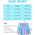 thumbnail image 5 of OlyPegic Girls Tennis Skirt with Pocket Shorts Toddler Kids Athletic Skorts Sports Golf Running Workout Flowy Skirt 4-9Y, 5 of 7
