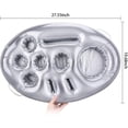 thumbnail image 2 of Porte-boisson Gonflable Flottant avec 9 Trous Grande Capacité (Argent), 2 of 5