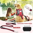 thumbnail image 2 of Set de chaleco, arnés y correa para perros de servicio MOOGROU rojo talla M, 2 of 7