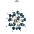 thumbnail image 2 of Contempolights Mesa 33" Chandelier Gold Base/Caramel Brown Glass Gold, 2 of 5