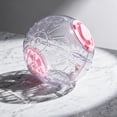 thumbnail image 6 of Clear Hamster Exercise Ball, Ventilation Holes, Turn Lock Closure, No Tools Assembly, for Hamsters, Gerbils, Small Pets, Blue, 1 Pack, 6 of 7
