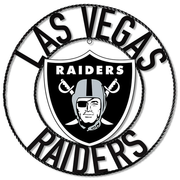 Imperial Las Vegas Raiders 24'' Wrought Iron Wall Art