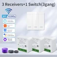 thumbnail image 1 of Wifi Smart Switch for Led Lighting Tuya Smart Life RF 433MHz Remote Voice Control Alexa Google Alice 1/2/3 Gang Wireless Switch, 1 of 5