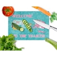 thumbnail image 2 of Caroline's Treasures Welcome to the trailer Glass Cutting Board Large, 2 of 2