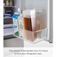 thumbnail image 4 of Yamazaki Home Water Pitcher, White, ABS Plastic, 0.4 gallons, 1.2 liters, Airtight, Lid, No Assembly, 4 of 7