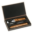 thumbnail image 3 of Uxcell Leather Band Deployment Buckle Watch Strap 23mm Leather Strap, Orange Silver, 3 of 7