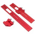 thumbnail image 4 of UNTERING T Track Ruler Woodworking Ruler Pocket Ruler Metal Slide Rule Inch & Metric T Type Scribing Ruler Square Ruler, 4 of 4