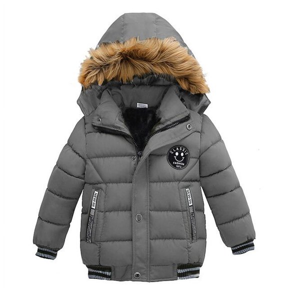 Winter Baby Boys Warm Jacket Fashion 1-5 Years Boys Coat Casual Autumn Hooded Thick Outerwear Coat For Boys Children Clothing