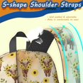 thumbnail image 5 of Highland Cow and Sunflower Print 17" Waterproof Oxford School Backpacks for Teens, S-Shape Padded Straps, for School, Travel, Hiking, Camping, 5 of 5