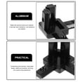 thumbnail image 3 of EXHUMKY 6Ud Conector De De Aluminio Para Ranuras T Perfil 2020 Color Negro Resistente Y Anticorrosivo, 3 of 8