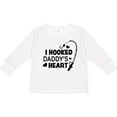 thumbnail image 3 of Inktastic I Hooked Daddy's Heart with Fishing Rod Boys or Girls Long Sleeve Toddler T-Shirt, 3 of 5