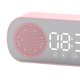 thumbnail image 2 of Reloj de superficie de espejo con altavoz multifuncional compatible con Bluetooth (rosa) Sywqhk Libre de BPA, 2 of 7