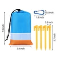 thumbnail image 6 of Spencer Beach Blanket SandProof Beach Mat Outdoor Waterproof Large Picnic Blanket, 83"x79" Picnic Mat for Couples and Family Camping Hiking Travel, 6 of 9
