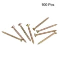 thumbnail image 3 of Unique Bargains M4 x 50mm Phillips Flat Head Carbon Steel Color Zinc Plated Wood Screws 100 Pack, 3 of 5