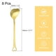 thumbnail image 2 of 8uds Corazón Forma Cucharas Inoxidable Acero 5.7 Pulgada Postre Cucharas Café Cuchara Cucharadita Revolver Cuchara para Té Azúcar, Oro, 2 of 7