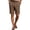 Brown, variant on Mens Dress Shorts Summer Lightweight Straight Leg Business Casual Knee Length Bermuda Shorts with Pockets