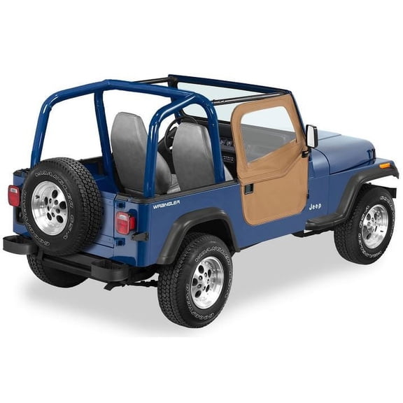 Bestop - 51783-37 - Full 2-Piece Fabric Doors Fits select: 1989-1995 JEEP WRANGLER / YJ, 1987-1988 JEEP WRANGLER