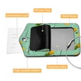 thumbnail image 4 of Square PU Leather 2 Pack Travel Tag - Bag Tag - Suitcase Tag with Privacy Cover and Stainless Steel Ring - Suitable for Travel, Backpack, and Handbag Pineapple, 4 of 7