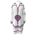 thumbnail image 2 of OYYN Shirt Dress, Collared Long Sleeve Leaf Pattern, Women's, 2 of 3