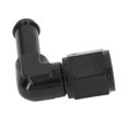 thumbnail image 3 of Conector de extremo de manguera de combustible de 90°, hembra 6AN a aleación de aluminio 6061-T6 negra de 3/8 pulgadas para filtro de combustible de bomba de combustible de línea de combustible, 3 of 5