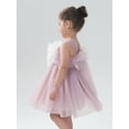 thumbnail image 4 of 2Bunnies Baby Toddler Girls' 6M-3T 3D Flower Petal Bow Tie-Back Bow Dress, 4 of 4
