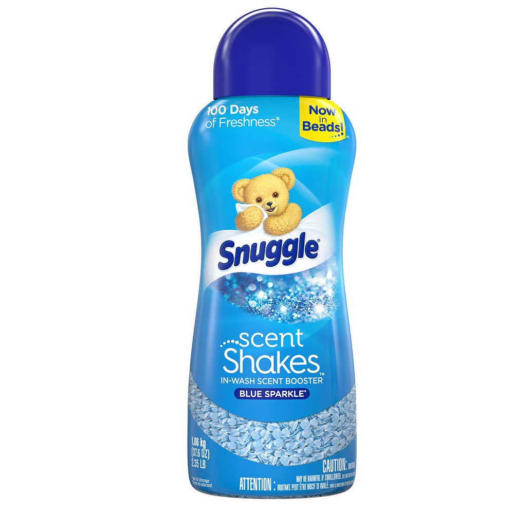 Snuggle Scent Shakes InWash Scent Booster Beads, Blue Sparkle 37.6 oz