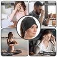thumbnail image 4 of Aculief Headache and Migraine Relief Hat - Cold Packs, Relaxation – Black, 4 of 8