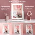 thumbnail image 4 of Hollywood Vanity Mirror with Lights, Lighted Makeup Mirror with 5X Magnification Mirror, 360°Rotation Touch Control 3 Color Lighting for Desks Bedroom Dressing Room, 4 of 5