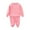 Pink, variant on Odeerbi Kids Boys Girls Fall Winter Outfits Solid Color Sweatsuits Cute Tracksuit Children's Casual Sweatshirt Sweatpants Two Piece Set Kids Clothes Brown