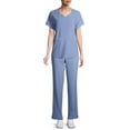 thumbnail image 5 of ClimateRight by Cuddl Duds Short Sleeve V-Neck Scrub Top (Women's ), 5 of 6