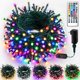 thumbnail image 1 of Cadena de luces navideñas mejorada de 82 pies, 200 LED para exterior/interior, temporizador y función de memoria y 8 modos, cable verde extensible, cadena de luces impermeable para árbol de Navidad, f, 1 of 4