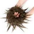 thumbnail image 6 of Tousled Updo Messy Bun Hair Tousled Updo Ponytail Hair Hairpiece With Elastic Rubber Band Updo Extensions Hairpiece Synthetic Bun Messy Bun Hair Piece Elastic Scrunchie Chignon, 6 of 7