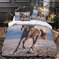thumbnail image 3 of Horse Bedding Set Duvet Cover Sets D Comforter with Pillowcase Soft Microfiber Quilt Set with Zipper Closure, 3 of 5