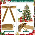 thumbnail image 2 of Velvet Christmas Ornaments Bows for Christmas Tree 24 PCS Christmas Xmas Decorations Velvet Ribbon Bows Vintage Decor Neutral Christmas Ornaments for Home Indoor Decor, 2 of 9