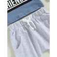 thumbnail image 5 of Trajes Para Bebé NiñO Camiseta De Manga Corta Con Estampado De Letras + Shorts De Cintura EláStica XBTCLXEBCO Azul;6-12 Meses, 5 of 5