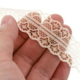 thumbnail image 4 of Uxcell Lace Trim Ribbon Polyester Wedding Lace Ribbon Lace Gift Wrap Ribbon for Dress Decorations Beige 50Yard, 4 of 6