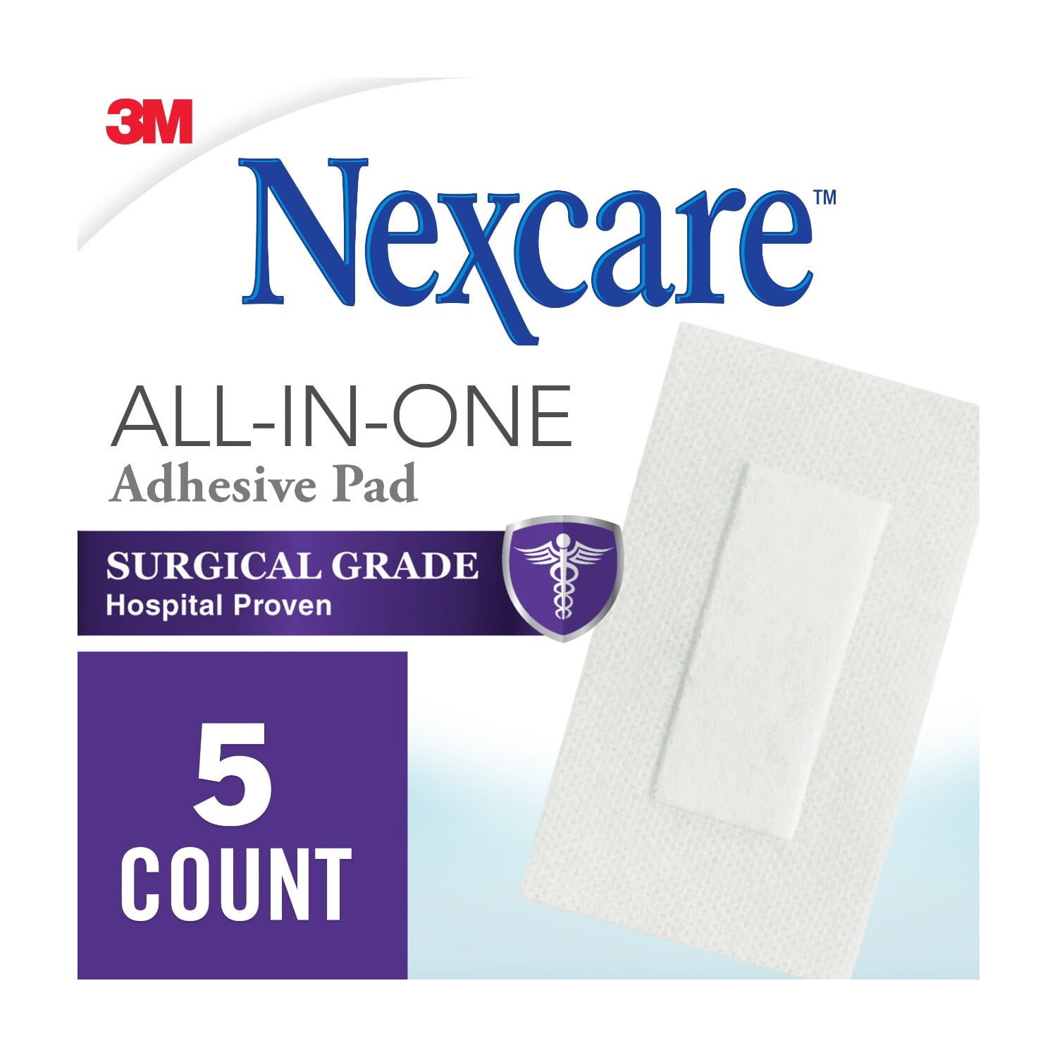 Nexcare Premium Soft Cloth Adhesive Pad, 2-3/8 in x 4 in, 5 ct.
