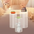 thumbnail image 5 of 3Pcs Clear Cylinder Pedestal Stands for Party, Thickened PVC Pedestal Display Stand Acrylic Column Tables Display Plinth Pillars for Wedding, Birthday, Event Decoration, 5 of 16