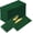 Green, variant on Dinner Napkins Disposbale Terracotta and Orange Cloth Like Paper Napkins with Pocket 100 Pack Wedding Reception Guest Hand Towel for Party Decoration, Bathroon, Kitchen (16.5 x 16.5 inch)