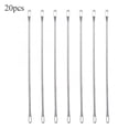 thumbnail image 1 of 20 Pcs Double Eye Needle Metal 9cm Long Transfer Needle Knitting Machine Knitting Needles DIY Craft Sewing Tool Accessory, 1 of 5