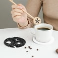 thumbnail image 6 of Bingfone Vintage Crescent And Stars Leather Drinks Coasters With Set Of 6,Suitable For Home Kitchen,Coffee Cup Coasters Home Gift, 6 of 9