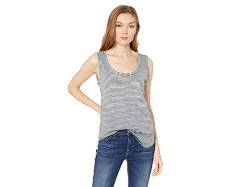 Daily Ritual Womens Lightweight Lived-In Cotton Scoop Neck Muscle T-Shirt