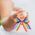 thumbnail image 6 of LOLIPPYY 4Pcs Lightweight Bow Keychain Multi Color Bowknot Charm for Car Purse and Handbag Decoration, 6 of 6
