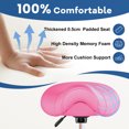 thumbnail image 4 of OUTMASTER Saddle Stool Ergonomic,Comfort Strap Wide Thick Seat Cushion for Medical,Home,Office/PINK, 4 of 11
